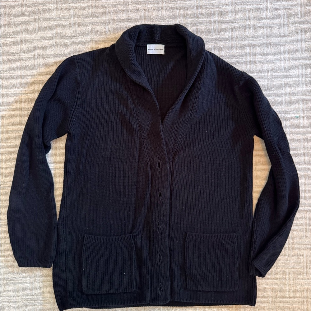 Molly Moorkamp Joanie Black Cardigan Size Small - Picture 2 of 4